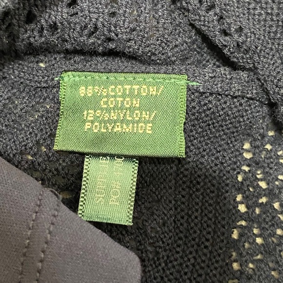 Lauren Ralph Lauren Navy Blue Knit Dress Sleeveless Textured Size S - Picture 10 of 11